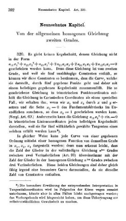 Neunzehntes Kapitel. Von der allgemeinen homogenen Gleichung zweiten Grades.