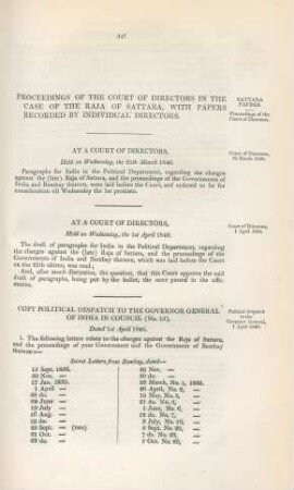 Proceedings of the Court of Directors ...