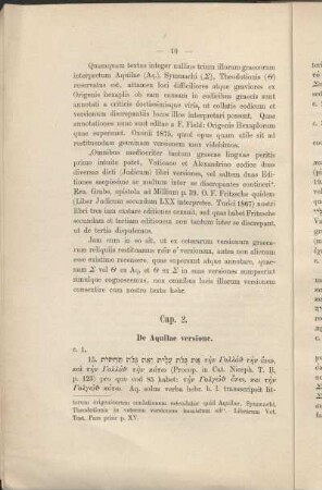 Cap. 2. De Aquilae versione.