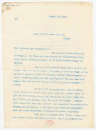Brief an Ferdinand Oscar Leu : 28.07.1915