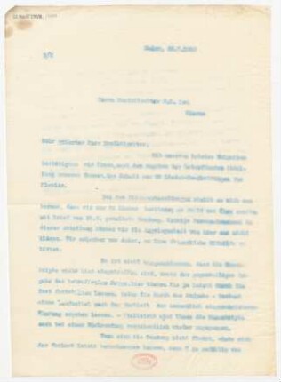 Brief an Ferdinand Oscar Leu : 28.07.1915