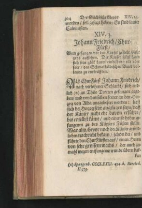 3. Johann Friedrich/ ChurFürst.