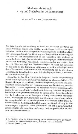 Moderne als Wunsch : Krieg und Städtebau im 20. Jahrhundert
