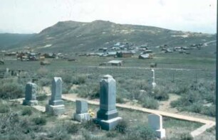 Bodie. Friedhof der Stadt