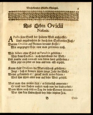 Das Leben Ovidii Nasonis