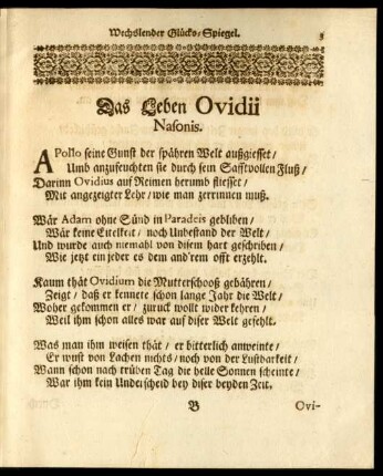 Das Leben Ovidii Nasonis
