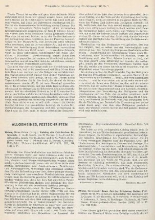 483-484 [Rezension] Katalog der Calvoerschen Bibliothek