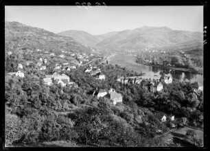 Blick von Westen ins Elbtal bei Salesel (Dolní Zálezly/Tschechische Republik) und Sebuzín