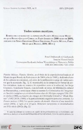 11: Todos somos mestizos