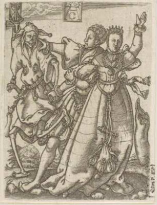 Blatt 5 (von 7) aus der Serie "Der Totentanz"