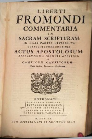 Commentaria in Sacram Scripturam