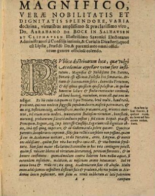 De praeparatione adolescentum nobilium ad munera reipublicae orationes duae