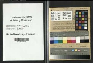 Entnazifizierung Johannes Grote-Beverborg , geb. 14.07.1892 (Kaufmaennischer Angestellter)
