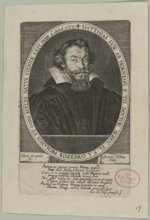 Bildnis des Matthias Höe ab Hoenegg