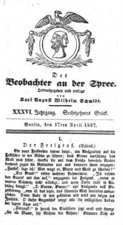 16. Stueck, 17. April 1837