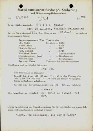 Troll, Gustav