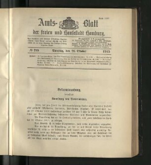 No. 235, 26. Oktober 1915