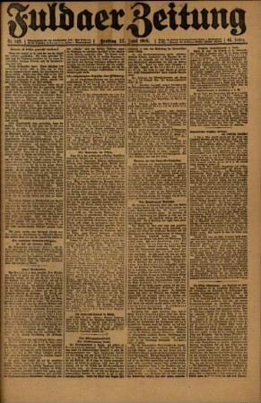 Ausgabe vom Freitag, den 27. Juni 1919.