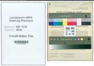 Entnazifizierung Elsa Conrath-Ballke , geb. 05.03.1900 (Lehrerin)