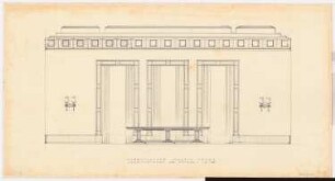 Schloss Posen, Posen Umbau: Arbeitszimmer des »Führers« 1.OG 1:20