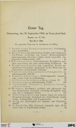 Erster Tag (Nr. 1-210)