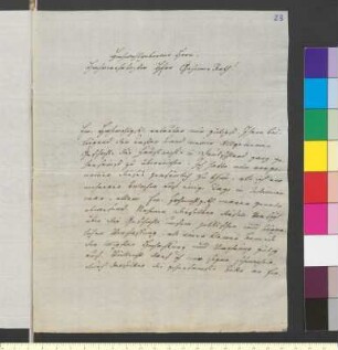 Brief von Majer, Georg Gottlob Friedrich an Goethe, Johann Wolfgang von