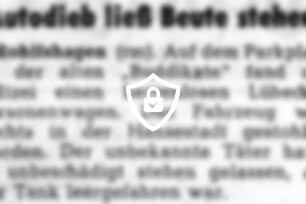 Autodieb ließ Beute stehen