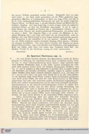 7: Zu Spartiani Hadrianus cap. 12