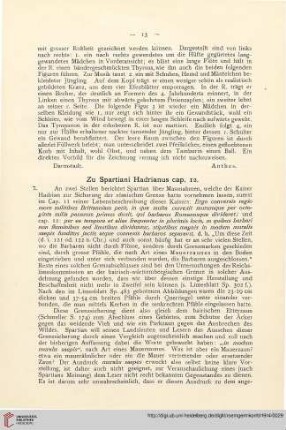 7: Zu Spartiani Hadrianus cap. 12