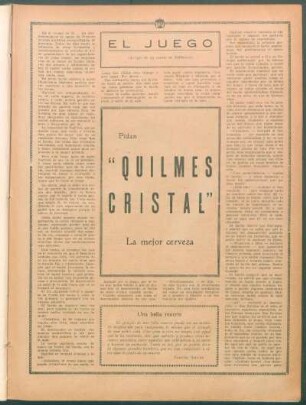 El juego : (Arreglo de un cuento de Hoffmann)