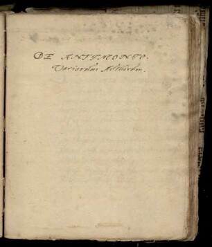 De antimonio variorum authorum