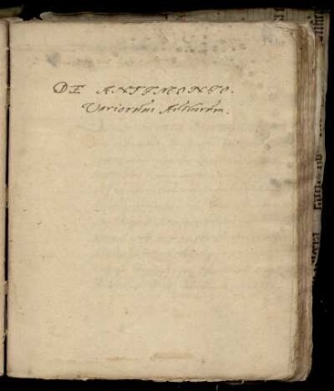 De antimonio variorum authorum