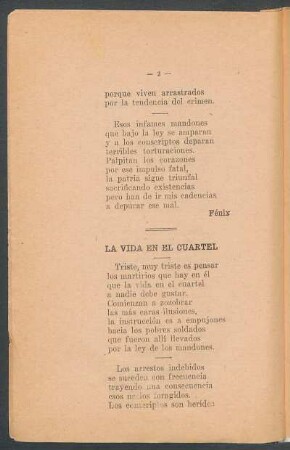 La vida en el cuartel