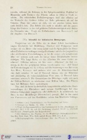 IVa. Intensität der tektonischen Bewegungen