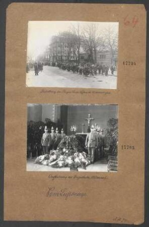 Aufbahrung des Fliegerleutnants HÖHNDORF
