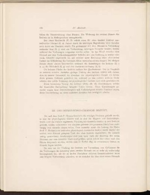 XII. Das physiologisch-chemische Institut.
