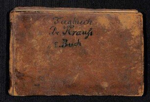 Reisetagebuch von Ferdinand Krauss von seiner Reise nach Südafrika im Jahr 1838.