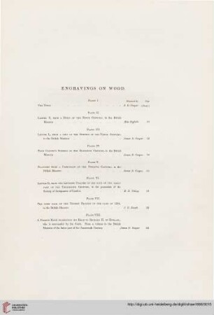 Engravings on wood