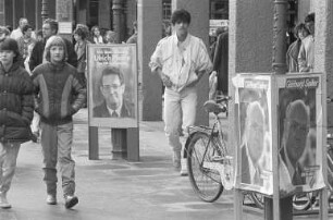Oberbürgermeisterwahl 1986. Wahlwerbung der Kandidaten
