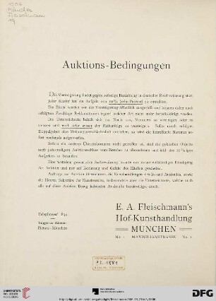 Auktions-Bedingungen