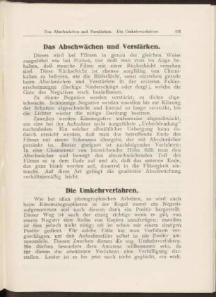 Das Abschwächen und Verstärken.