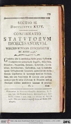 Sectio II, Docvmentvm XXIV