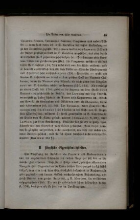 II. Physische Eigentümlichkeiten.