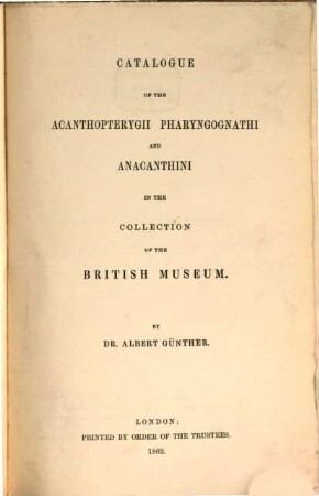 Catalogue of the Fishes in the British Museum, IV