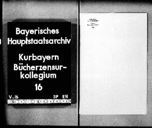 Alphabetisches Register der erst nach erfolgtem Druck eingesandten und erlaubten Bücher