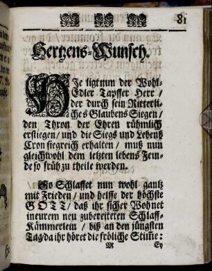 Hertzens-Wunsch.
