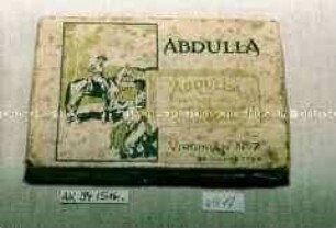 Blechdose für "25 CIGARETTES 'ABDULLA' VIRGINIAN No.7."