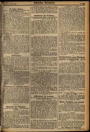 Dritte Ausgabe vom Samstag, den 23. März 1929.