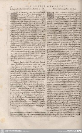 Della vigesima habitaione fuori della citta. Cap. XX.