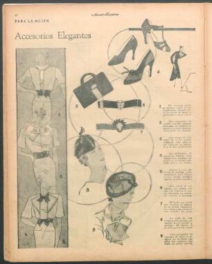Accesorios elegantes [Dibujos] : Para la mujer